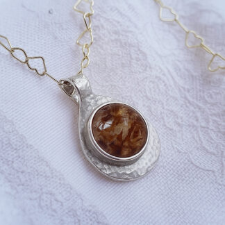 Colgante Gota Martelé